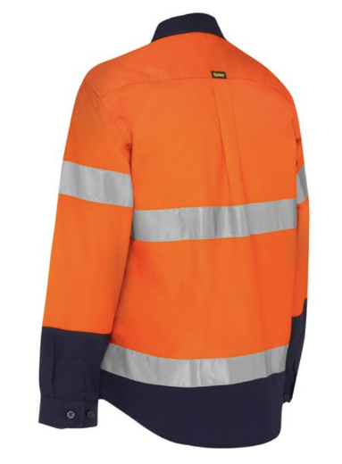 Picture of BISLEY Women'S Taped Hi Vis Maternity Drill Shirt
